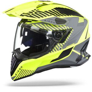 AIROH Commander Adventure Helmet - 'Boost' Neon Yellow Matt click to zoom image