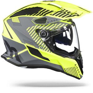 AIROH Commander Adventure Helmet - 'Boost' Neon Yellow Matt click to zoom image