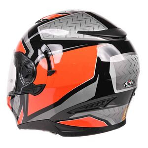 AIROH Movement S Full Face Steel Orange Gloss click to zoom image