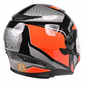 AIROH Movement S Full Face Steel Orange Gloss click to zoom image