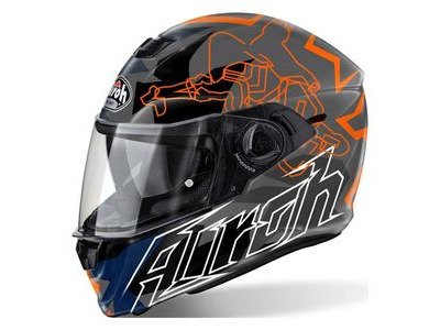 AIROH Storm Full Face Bionikle Orange Gloss