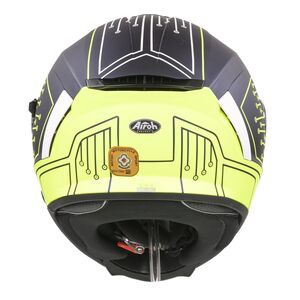 AIROH Spark Flow Fluro Yellow / Blue Circuit Matt click to zoom image