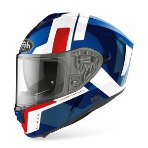 AIROH Spark 'Shogun' Helmet - Blue/Red Gloss click to zoom image
