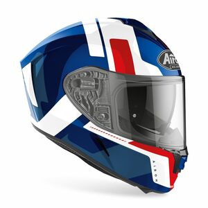 AIROH Spark 'Shogun' Helmet - Blue/Red Gloss click to zoom image
