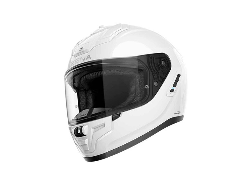 SENA Phantom ANC Smart Helmet w Mesh Comms Glossy White click to zoom image