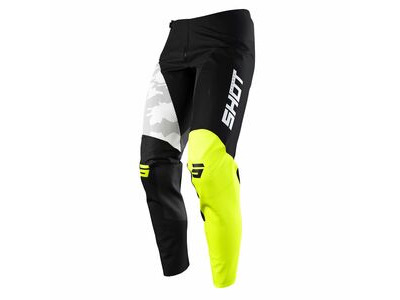 SHOT 2022 Contact Pants Camo Neon Yellow