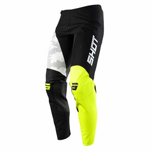 SHOT 2022 Contact Pants Camo Neon Yellow 2022