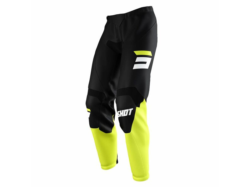 SHOT 2022 Raw Pants - Burst Neon Yellow (Youth) click to zoom image