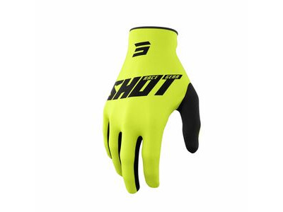 SHOT Raw Gloves Burst Neon Yellow