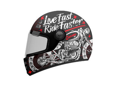 MT Jarama SV Art B5 Matt Black/Red