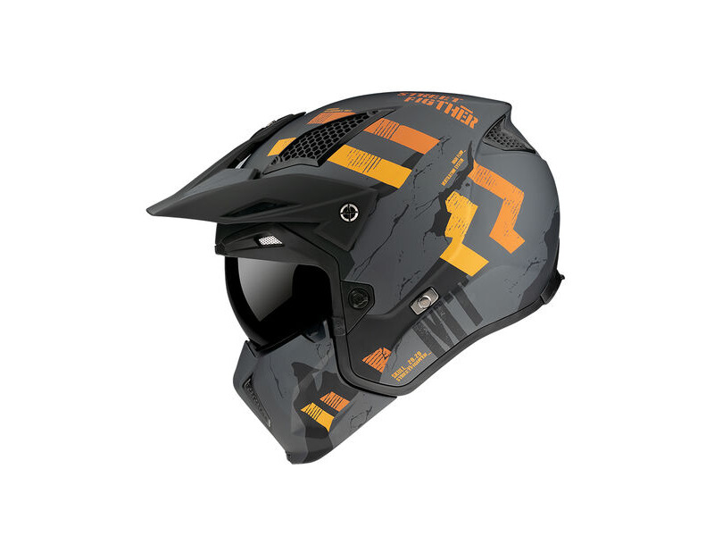 MT Streetfighter Skull A12 Matt Grey click to zoom image