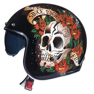 MT Le Mans 2 Skull & Roses Blk/Red 