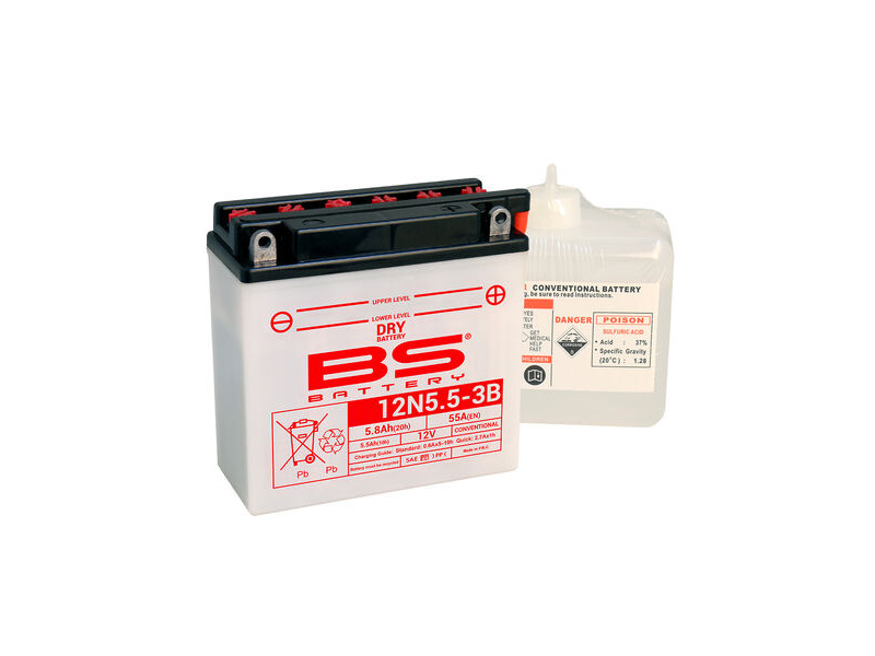 BS BATTERIES 12N5.5-3B (DC) Combi-Pack Dry Battery click to zoom image