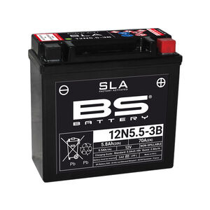 BS BATTERIES 12N5.5-3B SLA (WC) Factory Activated Battery 