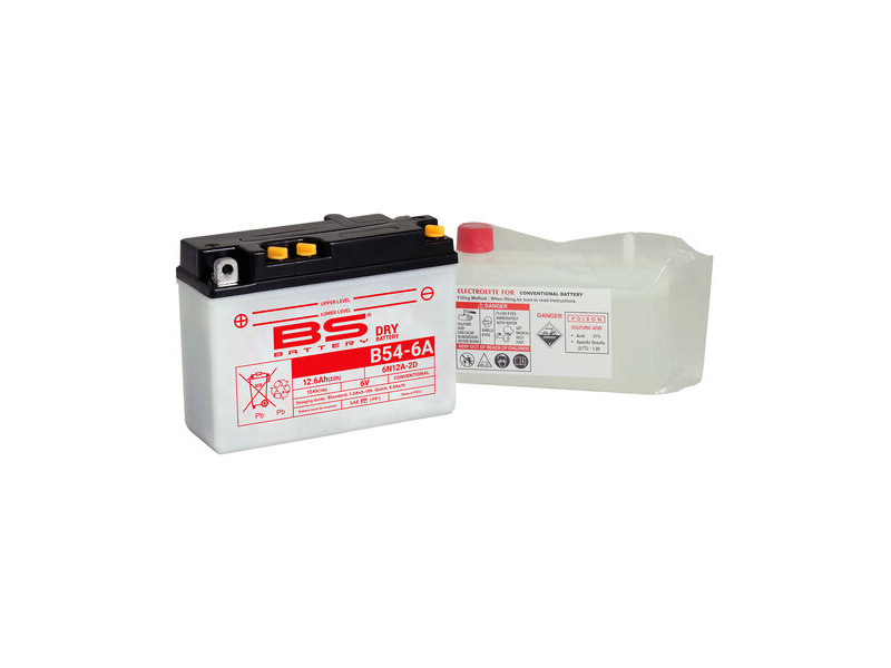 BS BATTERIES B54-6A (6N12A-2D) (DC) Combi-Pack Dry Battery click to zoom image