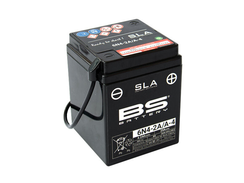 BS BATTERIES 6N4-2A/A-4 SLA (WC) Factory Activated Battery click to zoom image