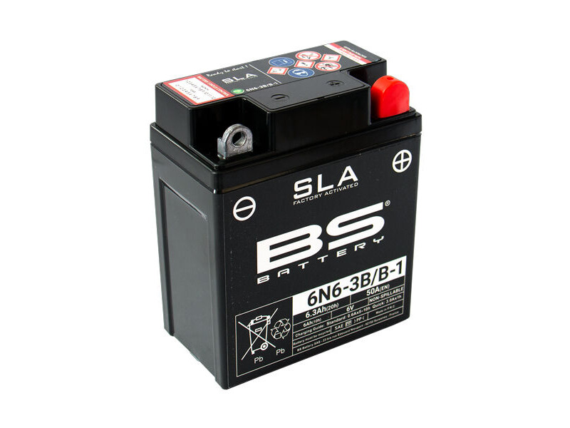 BS BATTERIES 6N6-3B/B-1 SLA (WC) Factory Activated Battery click to zoom image