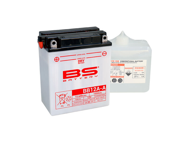 BS BATTERIES BB12A-A (12N12A-4A-1) (DC) Combi-Pack Dry Battery click to zoom image