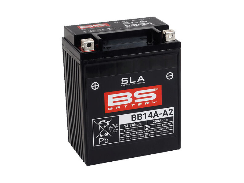 BS BATTERIES BB14A-A2 SLA (WC) Factory Activated Battery click to zoom image