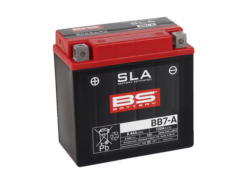 BS BATTERIES BB7-A SLA (WC) Factory Activated Battery click to zoom image