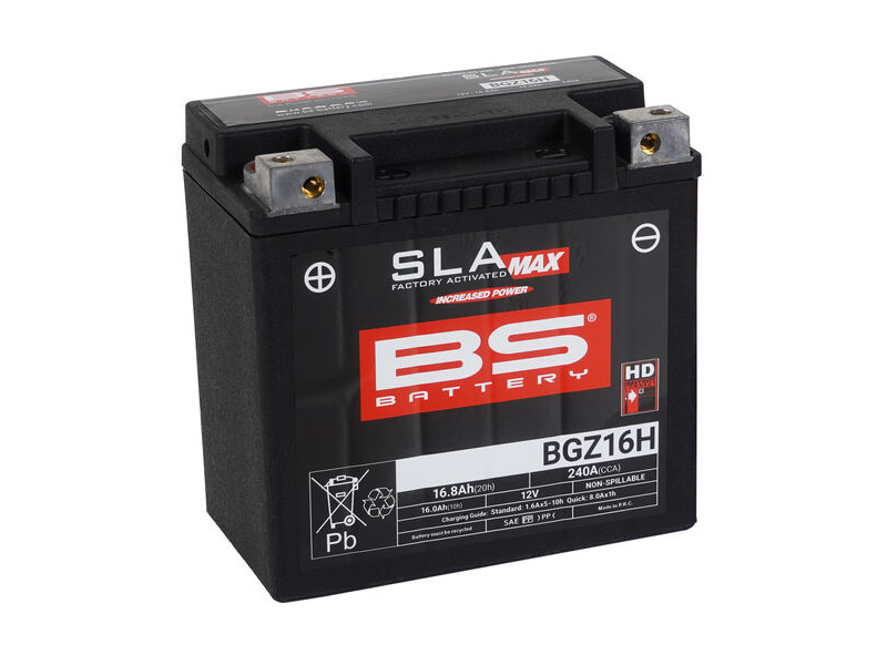 BS BATTERIES BGZ16H SLA Max (WC) Factory Activated Battery click to zoom image
