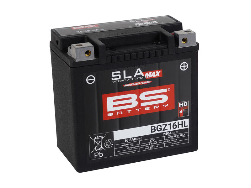 BS BATTERIES BGZ16HL SLA Max (WC) Factory Activated Battery click to zoom image