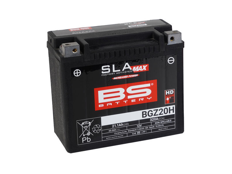 BS BATTERIES BGZ20H SLA Max (WC) Factory Activated Battery click to zoom image