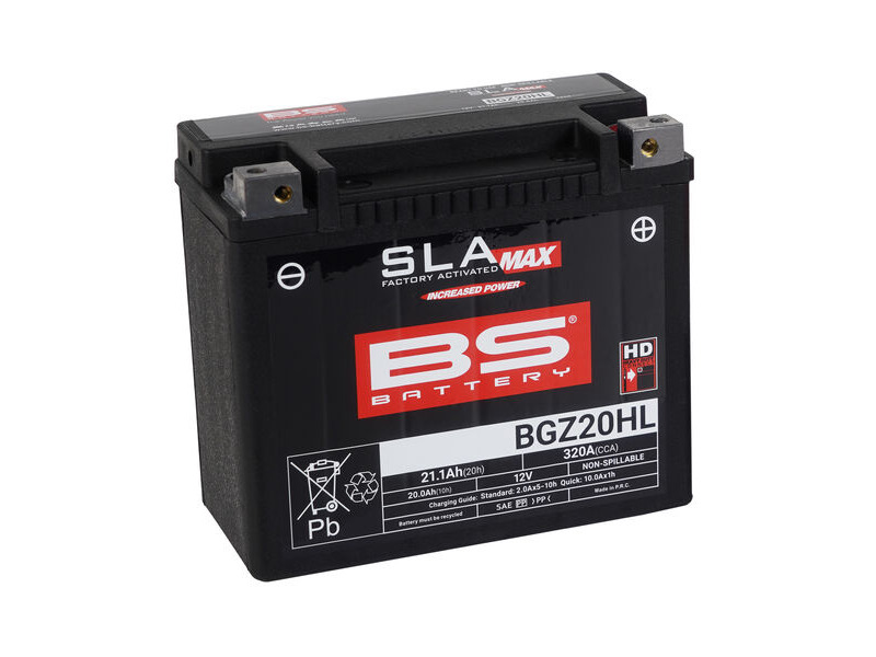 BS BATTERIES BGZ20HL SLA Max (WC) Factory Activated Battery click to zoom image
