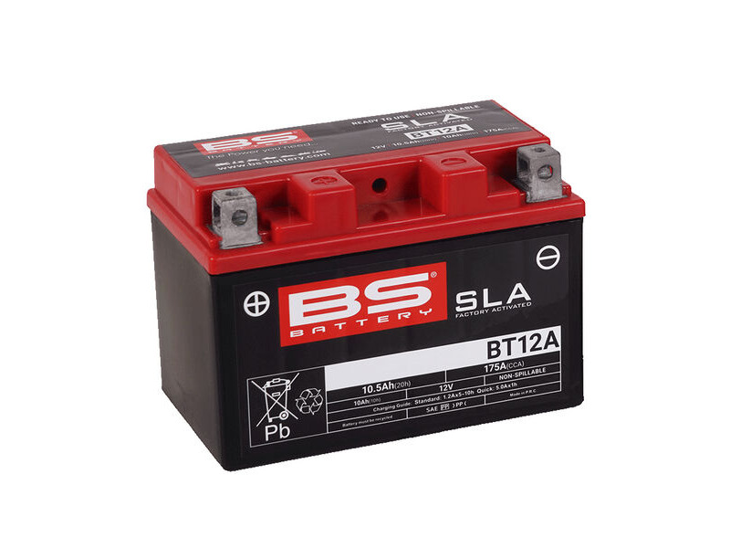 BS BATTERIES BT12A SLA (WC) Factory Activated Battery click to zoom image
