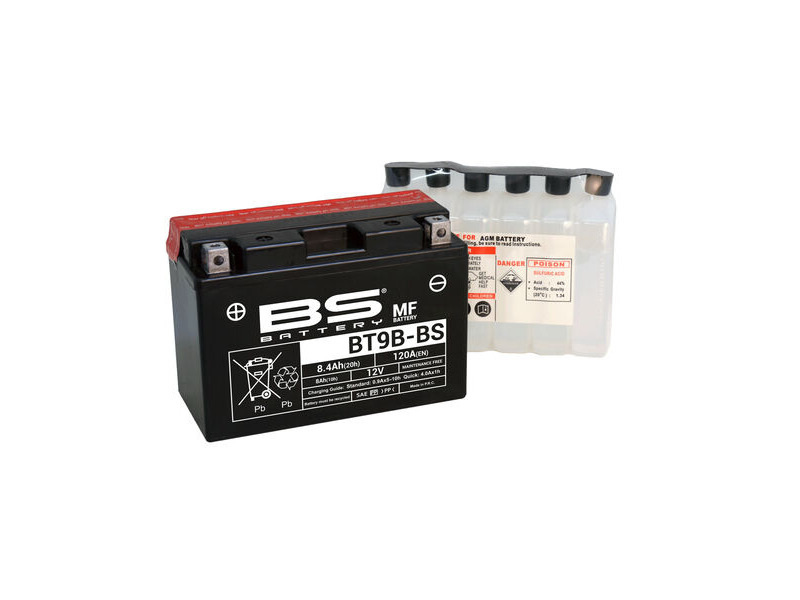BS BATTERIES BT9B-(CP) Combi-Pack MF Battery click to zoom image
