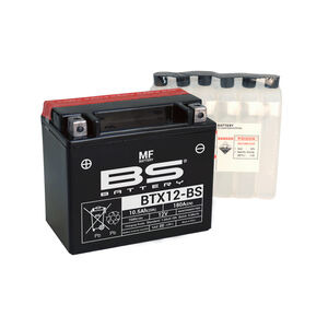 BS BATTERIES BTX12-(CP) Combi-Pack MF Battery 