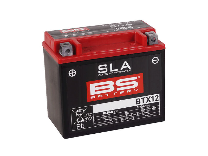 BS BATTERIES BTX12 SLA (WC) Factory Activated Battery click to zoom image
