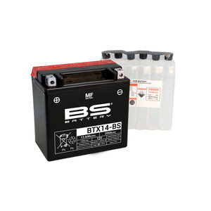 BS BATTERIES BTX14-(CP) Combi-Pack MF Battery 