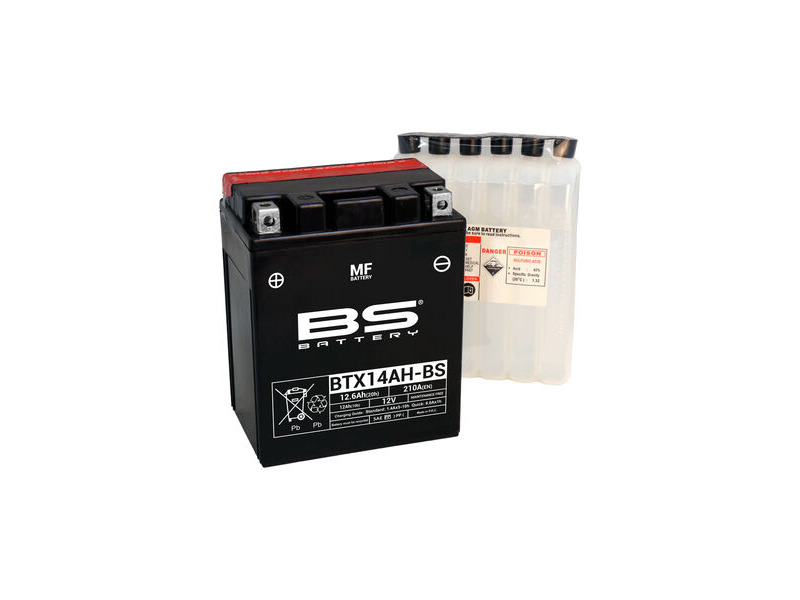 BS BATTERIES BTX14AH-(CP) Combi-Pack MF Battery click to zoom image