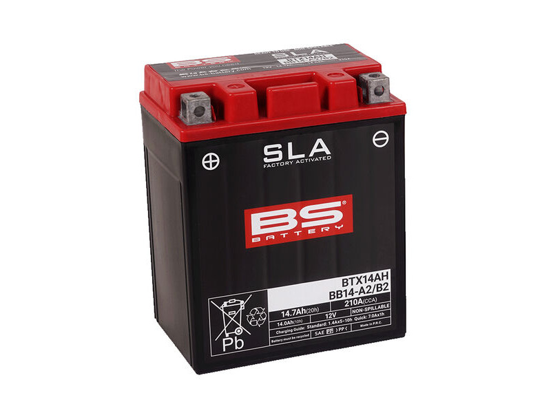 BS BATTERIES BTX14AH / BB14-A2/B2 SLA (WC) Factory Activated Battery click to zoom image