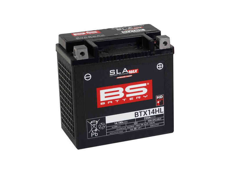 BS BATTERIES BTX14HL SLA Max (WC) Factory Activated Battery click to zoom image