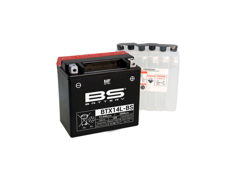 BS BATTERIES BTX14L-(CP) Combi-Pack MF Battery click to zoom image