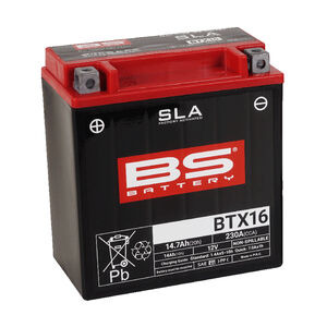 BS BATTERIES BTX16 SLA (WC) Factory Activated Battery 