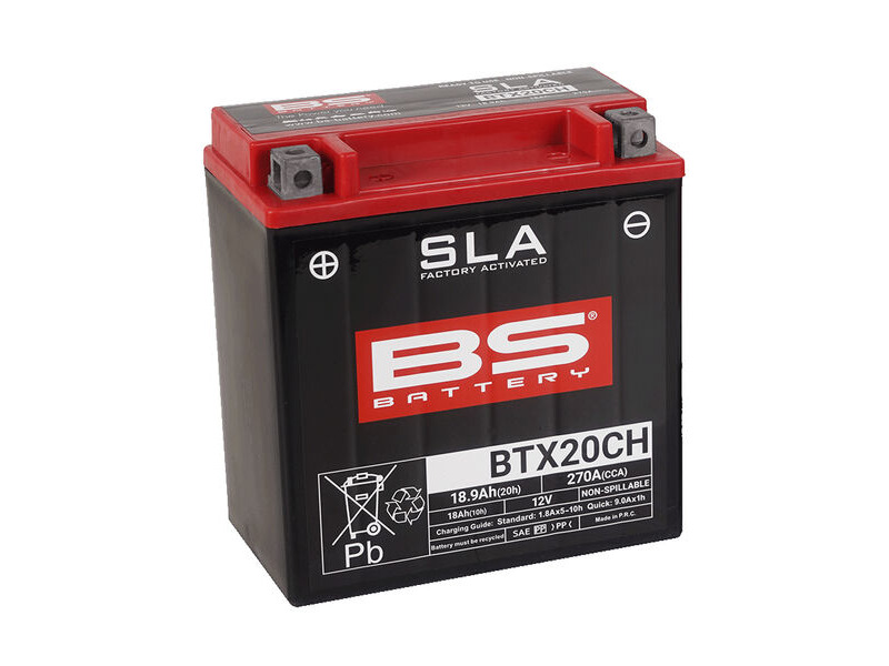 BS BATTERIES BTX20CH SLA (WC) Factory Activated Battery click to zoom image