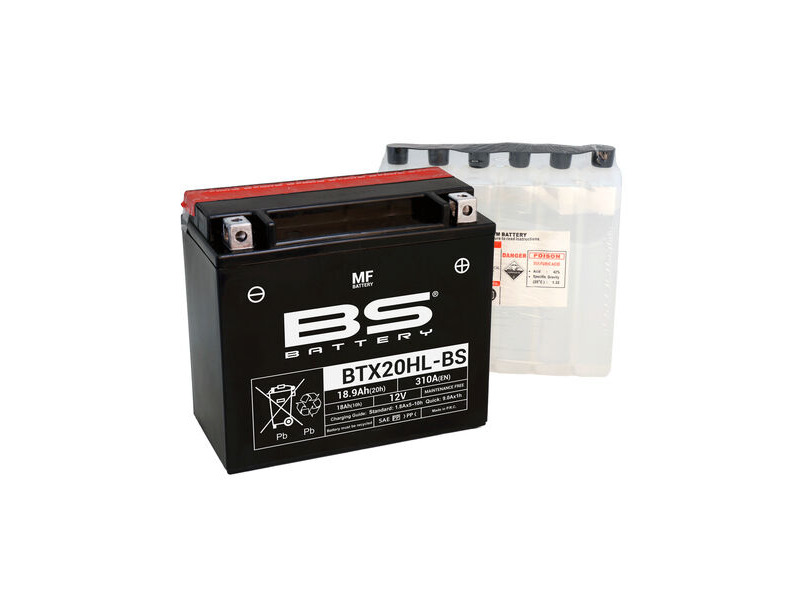 BS BATTERIES BTX20HL-(CP) Combi-Pack MF Battery click to zoom image
