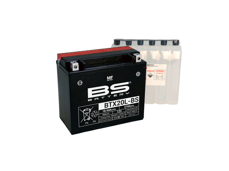 BS BATTERIES BTX20L-(CP) Combi-Pack MF Battery click to zoom image
