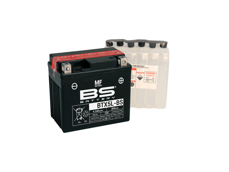 BS BATTERIES BTX5L-(CP) Combi-Pack MF Battery click to zoom image