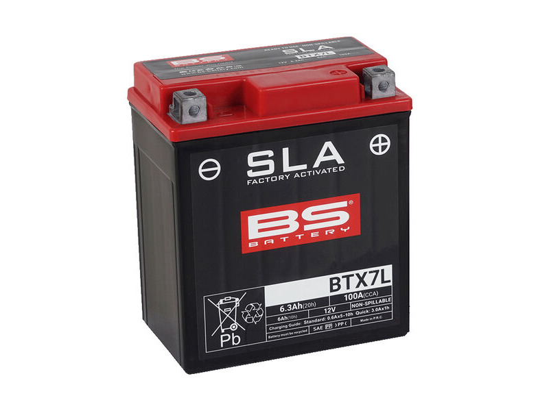 BS BATTERIES BTX7L SLA (WC) Factory Activated Battery click to zoom image