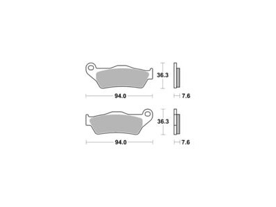 AP RACING Disc Pad Organic Scooter #1137