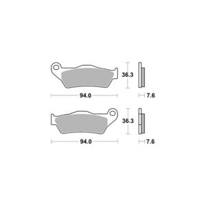 AP RACING Disc Pad Organic Scooter #1137 