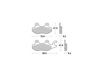 AP RACING Disc Pad Organic Scooter #1137