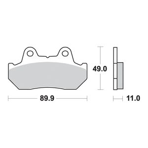 AP RACING SR Supersport Sinter Rear Disc Pads #142SR click to zoom image