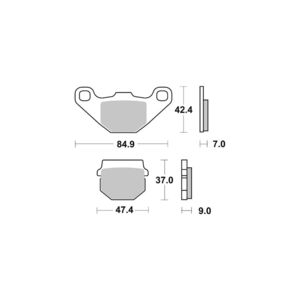 AP RACING Disc Pad Organic #144 click to zoom image