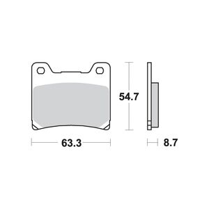 AP RACING SR Supersport Sinter Rear Disc Pads #155SR click to zoom image