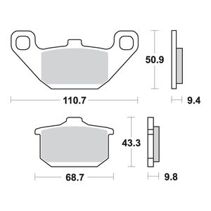 AP RACING Sinter Disc Pad Rear #157SR click to zoom image